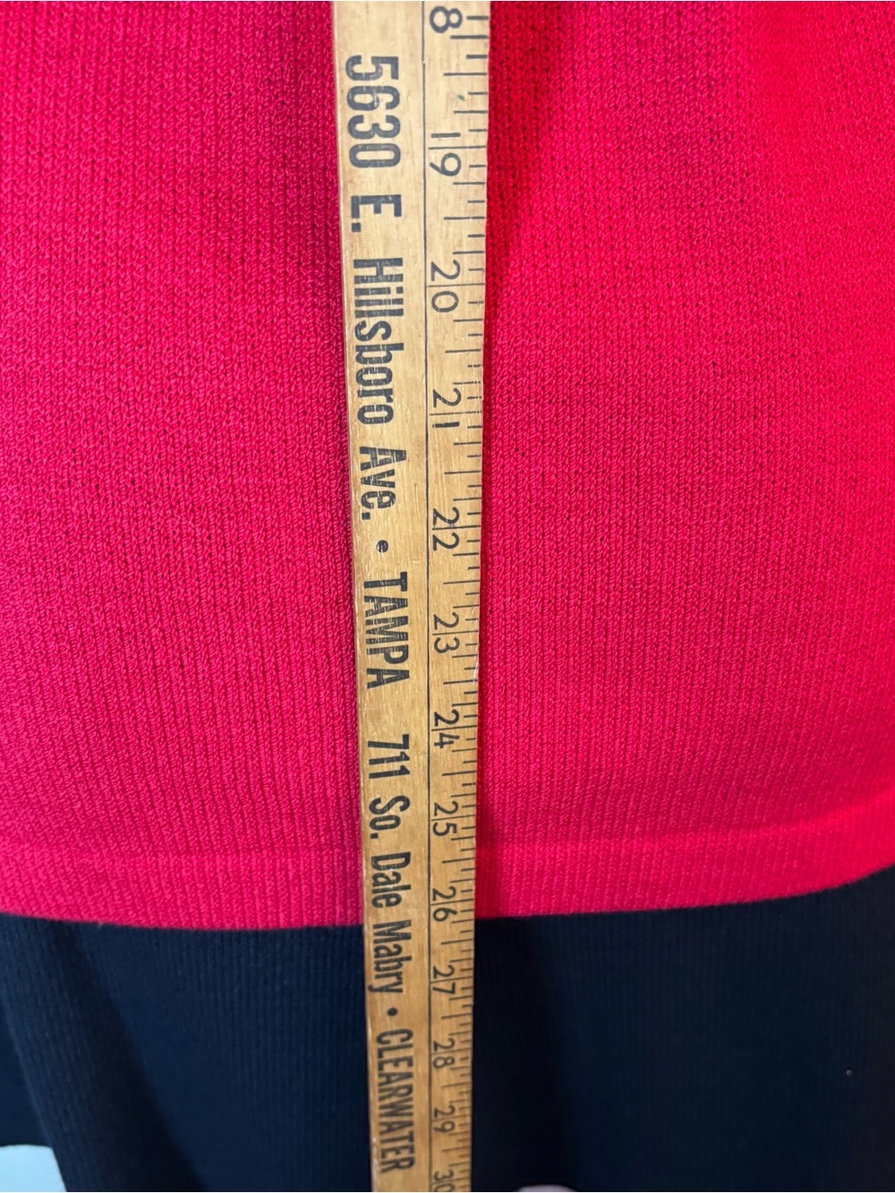 Vtg St John Collection Jacket Red Black Knit Suit Blazer Set Sz 6 Old Money Read - Picture 9 of 14